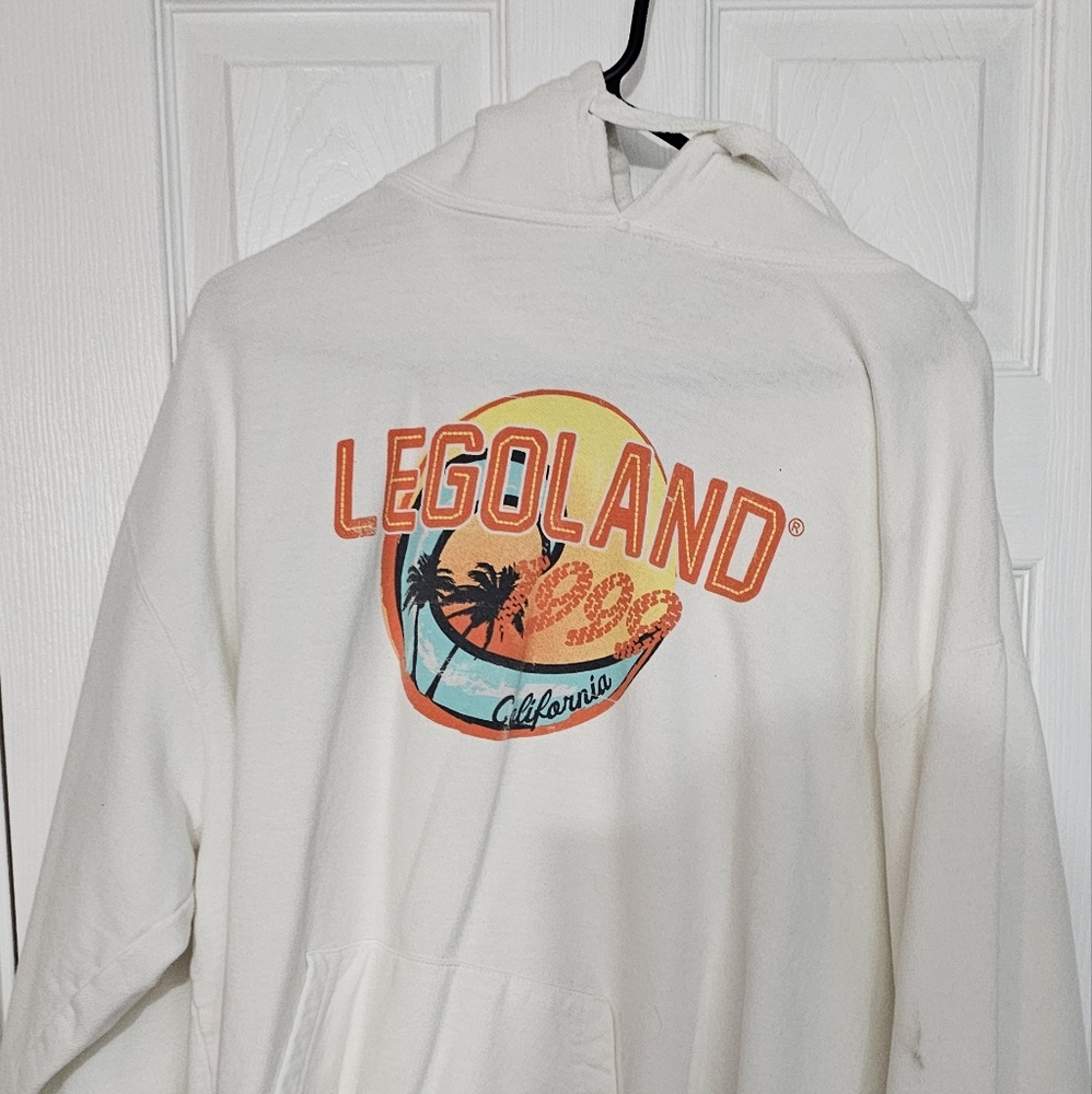 LegoLand white hoodie.